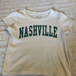 John Galt (Brandy Melville) Beige & Green Nashville Top - Size XS or S